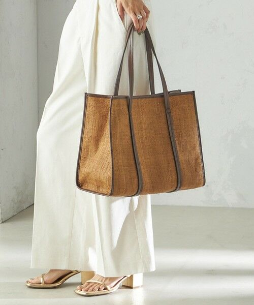 SHIPS / シップス トートバッグ | 小泉里子コラボ:ラフィア トート バッグ | 詳細8