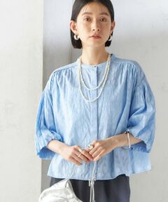 SHIPS / シップス シャツ・ブラウス | 〈手洗い可能〉コットン ドビー 袖 ボリューム ブラウス