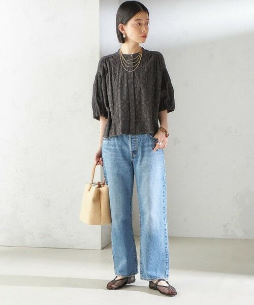 SHIPS / シップス シャツ・ブラウス | 〈手洗い可能〉コットン ドビー 袖 ボリューム ブラウス | 詳細1