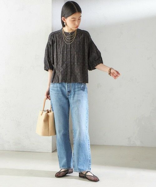 SHIPS / シップス シャツ・ブラウス | 〈手洗い可能〉コットン ドビー 袖 ボリューム ブラウス | 詳細2