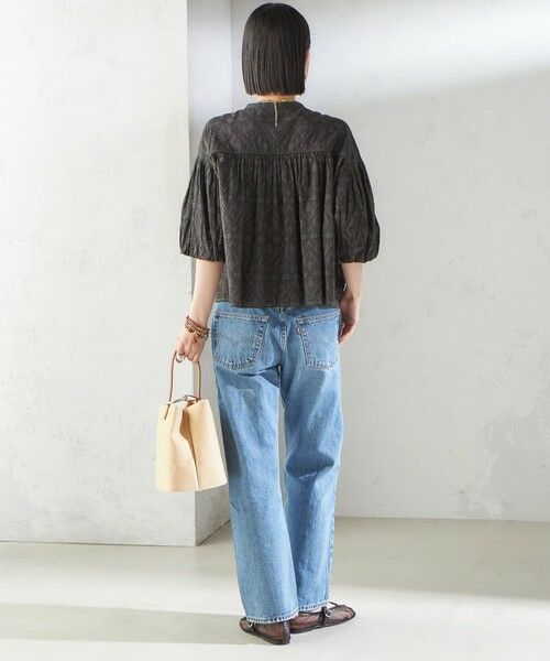 SHIPS / シップス シャツ・ブラウス | 〈手洗い可能〉コットン ドビー 袖 ボリューム ブラウス | 詳細4