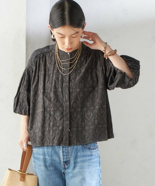 SHIPS / シップス シャツ・ブラウス | 〈手洗い可能〉コットン ドビー 袖 ボリューム ブラウス | 詳細6