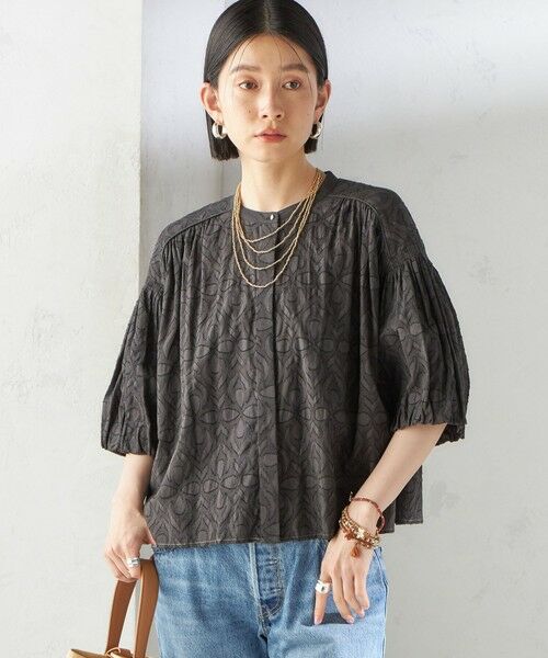 SHIPS / シップス シャツ・ブラウス | 〈手洗い可能〉コットン ドビー 袖 ボリューム ブラウス | 詳細7