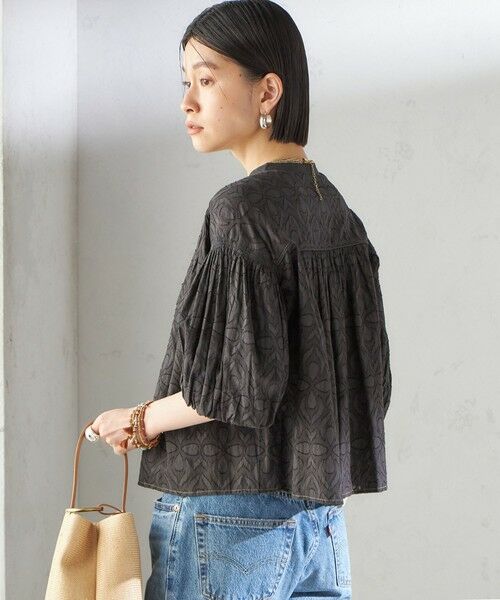 SHIPS / シップス シャツ・ブラウス | 〈手洗い可能〉コットン ドビー 袖 ボリューム ブラウス | 詳細9