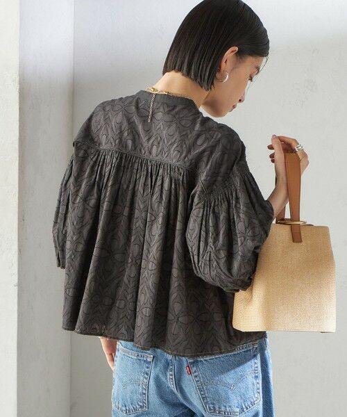 SHIPS / シップス シャツ・ブラウス | 〈手洗い可能〉コットン ドビー 袖 ボリューム ブラウス | 詳細10