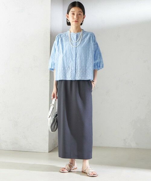 SHIPS / シップス シャツ・ブラウス | 〈手洗い可能〉コットン ドビー 袖 ボリューム ブラウス | 詳細14