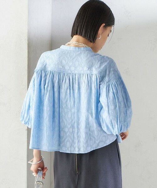 SHIPS / シップス シャツ・ブラウス | 〈手洗い可能〉コットン ドビー 袖 ボリューム ブラウス | 詳細23