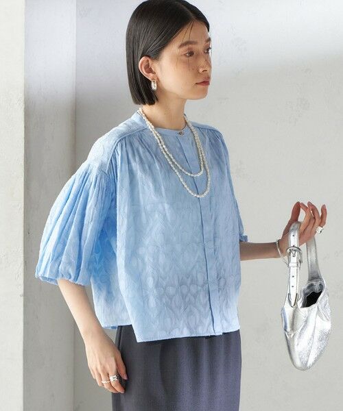 SHIPS / シップス シャツ・ブラウス | 〈手洗い可能〉コットン ドビー 袖 ボリューム ブラウス | 詳細24