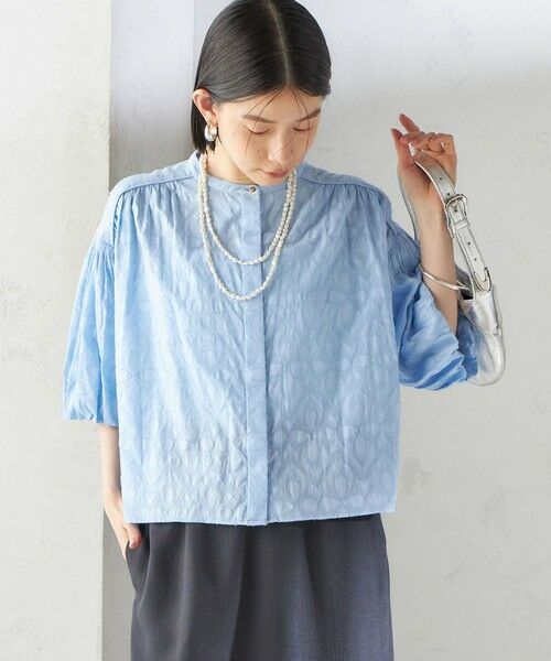 SHIPS / シップス シャツ・ブラウス | 〈手洗い可能〉コットン ドビー 袖 ボリューム ブラウス | 詳細20