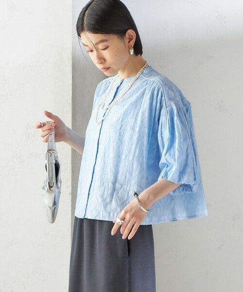 SHIPS / シップス シャツ・ブラウス | 〈手洗い可能〉コットン ドビー 袖 ボリューム ブラウス | 詳細21