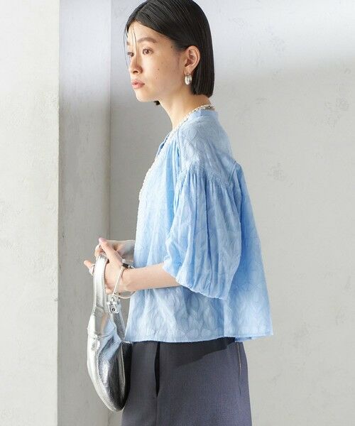 SHIPS / シップス シャツ・ブラウス | 〈手洗い可能〉コットン ドビー 袖 ボリューム ブラウス | 詳細22