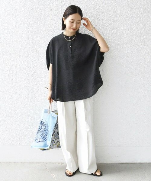 SHIPS / シップス シャツ・ブラウス | 〈手洗い可能〉袖 ギャザー ドルマン ブラウス | 詳細14