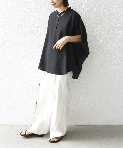 SHIPS / シップス シャツ・ブラウス | 〈手洗い可能〉袖 ギャザー ドルマン ブラウス | 詳細15