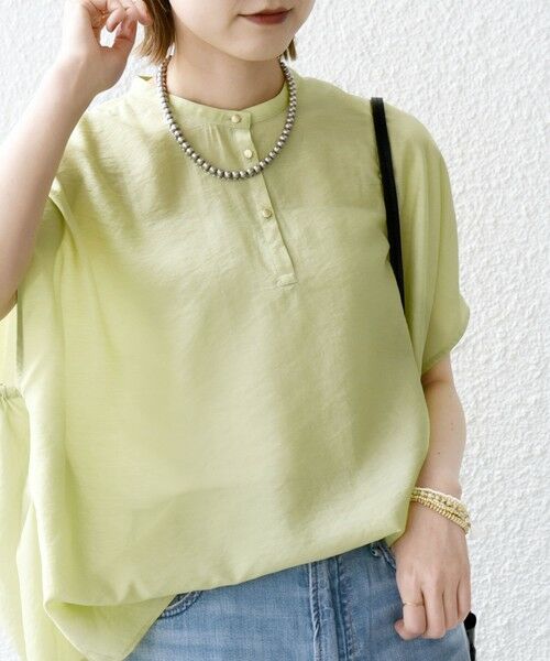 SHIPS for women/シップスウィメン 《予約》〈手洗い可能〉袖 ギャザー ドルマン ブラウス ライトグリーン ONE SIZE SHIPS for women/シップスウィメン 《予約》〈手洗い可能〉袖 ギャザー ドルマン ブラウス ライトグリーン ONE SIZE