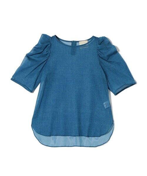 SHIPS / シップス シャツ・ブラウス | troisiemeCHACO:〈手洗い可能〉デニム プリント チュール ブラウス | 詳細12