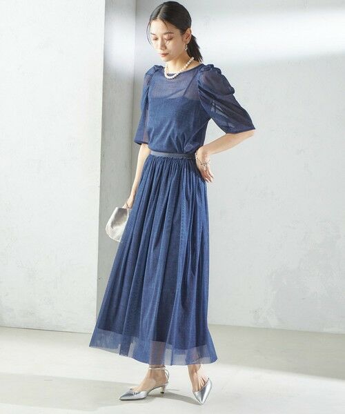 SHIPS / シップス シャツ・ブラウス | troisiemeCHACO:〈手洗い可能〉デニム プリント チュール ブラウス | 詳細15