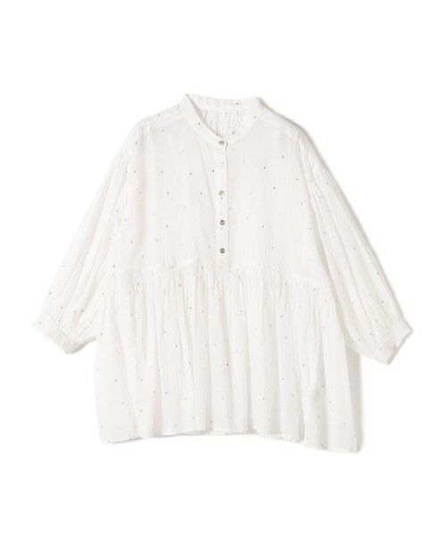 SHIPS / シップス シャツ・ブラウス | 〈手洗い可能〉コットン オーガンジー 刺繍 ギャザー ブラウス | 詳細11