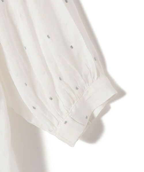 SHIPS / シップス シャツ・ブラウス | 〈手洗い可能〉コットン オーガンジー 刺繍 ギャザー ブラウス | 詳細14