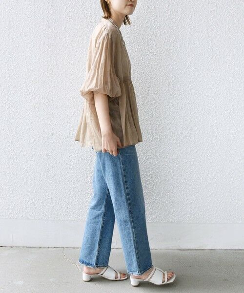 SHIPS / シップス シャツ・ブラウス | 〈手洗い可能〉コットン オーガンジー 刺繍 ギャザー ブラウス | 詳細30