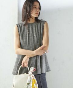 SHIPS / シップス シャツ・ブラウス | 〈手洗い可能〉カラミ ペプラム ノースリーブ ブラウス