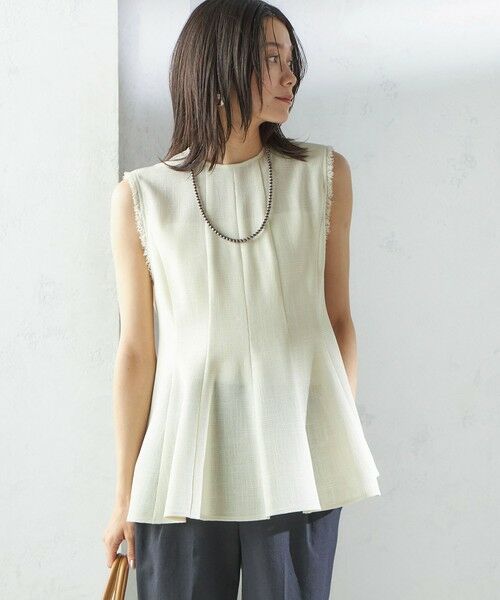 SHIPS / シップス シャツ・ブラウス | 〈手洗い可能〉カラミ ペプラム ノースリーブ ブラウス | 詳細17