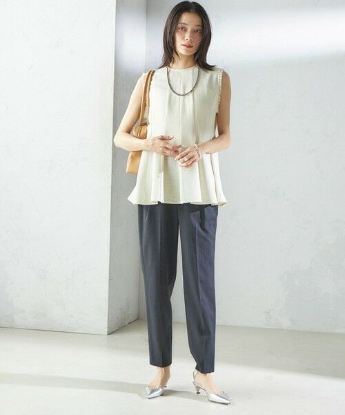 SHIPS / シップス シャツ・ブラウス | 〈手洗い可能〉カラミ ペプラム ノースリーブ ブラウス | 詳細7