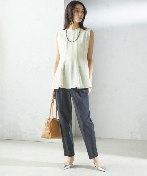 SHIPS / シップス シャツ・ブラウス | 〈手洗い可能〉カラミ ペプラム ノースリーブ ブラウス | 詳細8