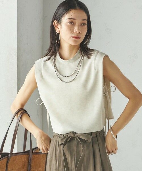 SHIPS / シップス シャツ・ブラウス | 小泉里子コラボ:〈手洗い可能〉スラブ 綿麻混 ブラウス（ナチュラル）