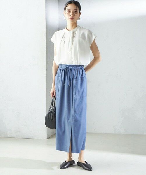 SHIPS / シップス シャツ・ブラウス | 〈手洗い可能〉タック タイ フレンチ スリーブ ブラウス | 詳細1