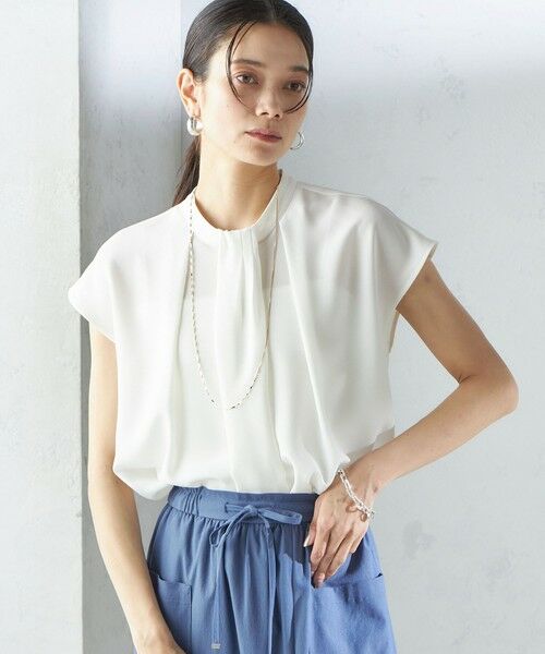 SHIPS / シップス シャツ・ブラウス | 〈手洗い可能〉タック タイ フレンチ スリーブ ブラウス | 詳細4