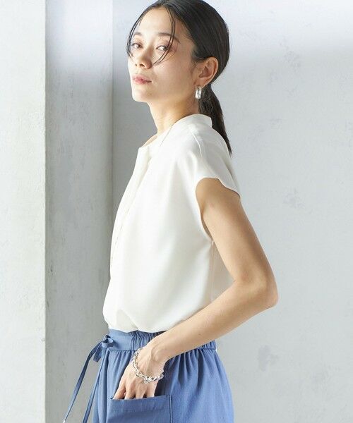 SHIPS / シップス シャツ・ブラウス | 〈手洗い可能〉タック タイ フレンチ スリーブ ブラウス | 詳細5