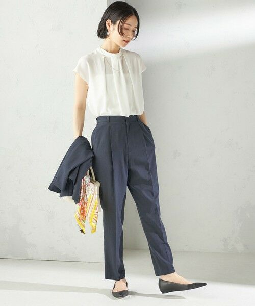 SHIPS / シップス シャツ・ブラウス | 〈手洗い可能〉タック タイ フレンチ スリーブ ブラウス | 詳細8