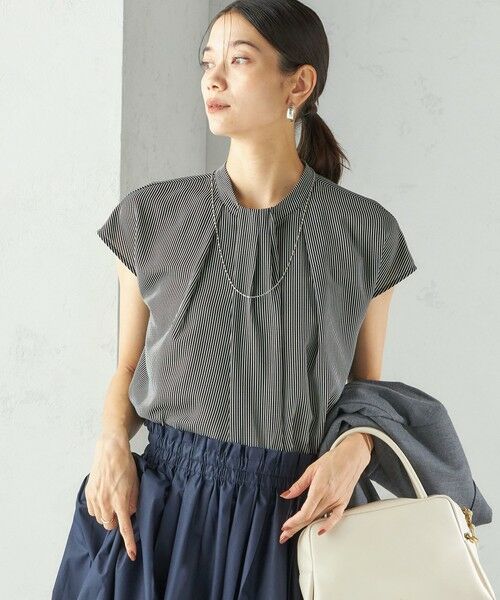 SHIPS / シップス シャツ・ブラウス | 〈手洗い可能〉タック タイ フレンチ スリーブ ブラウス | 詳細17