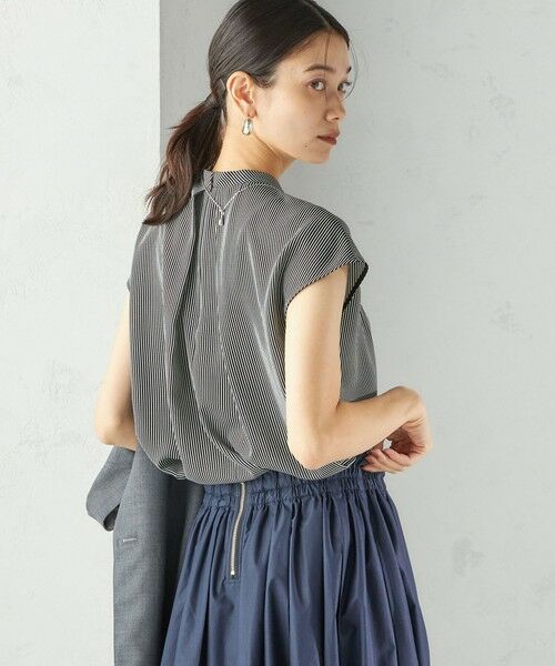 SHIPS / シップス シャツ・ブラウス | 〈手洗い可能〉タック タイ フレンチ スリーブ ブラウス | 詳細18