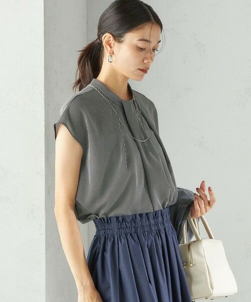 SHIPS / シップス シャツ・ブラウス | 〈手洗い可能〉タック タイ フレンチ スリーブ ブラウス | 詳細19