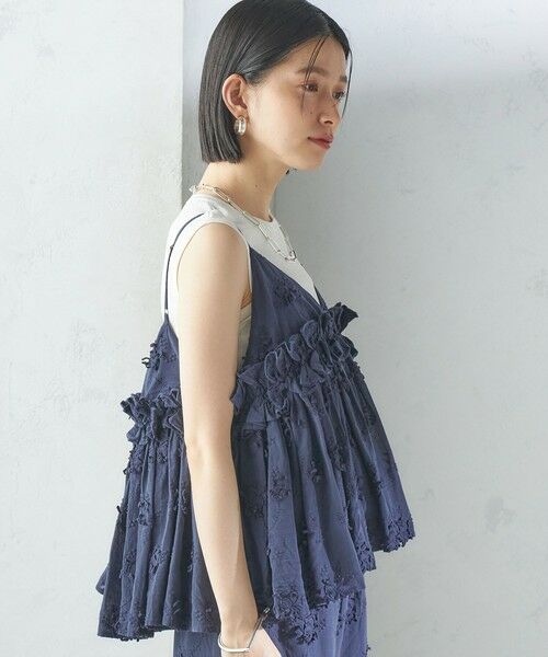 SHIPS / シップス シャツ・ブラウス | 【SHIPS別注】crinkle crinkle crinkle:3D エンブロイダリー キャミ | 詳細10