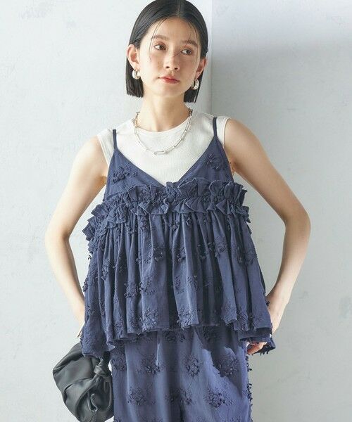 SHIPS / シップス シャツ・ブラウス | 【SHIPS別注】crinkle crinkle crinkle:3D エンブロイダリー キャミ | 詳細12