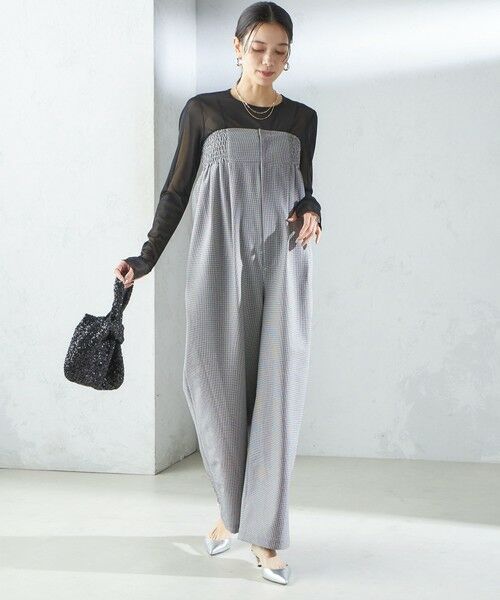 SHIPS / シップス Tシャツ | 〈手洗い可能〉ストレッチ チュール ロング スリーブ TEE | 詳細23