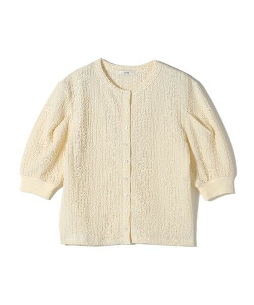 SHIPS / シップス カーディガン・ボレロ | 【WEB限定】〈手洗い可能〉バンピー シャーリング 5分袖 カーディガン | 詳細14