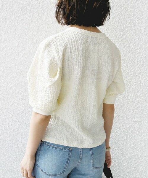 SHIPS / シップス カーディガン・ボレロ | 【WEB限定】〈手洗い可能〉バンピー シャーリング 5分袖 カーディガン | 詳細6