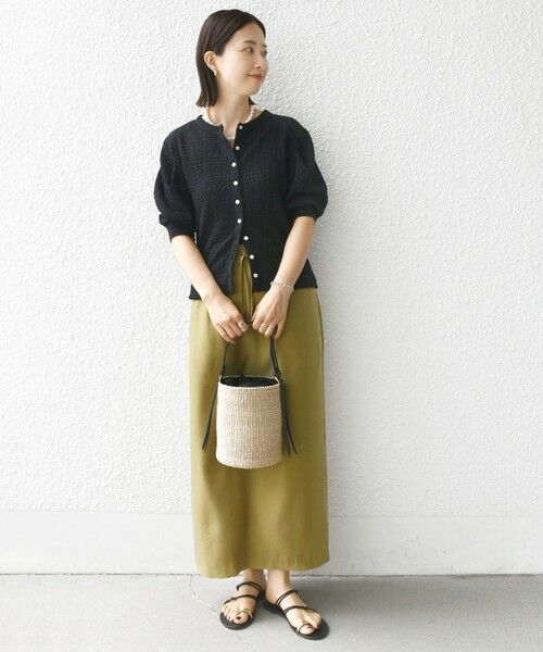 SHIPS / シップス カーディガン・ボレロ | 【WEB限定】〈手洗い可能〉バンピー シャーリング 5分袖 カーディガン | 詳細16