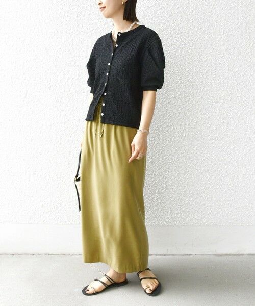 SHIPS / シップス カーディガン・ボレロ | 【WEB限定】〈手洗い可能〉バンピー シャーリング 5分袖 カーディガン | 詳細17