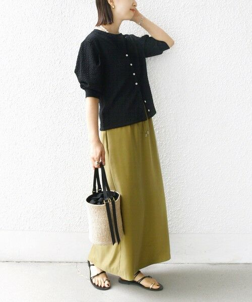 SHIPS / シップス カーディガン・ボレロ | 【WEB限定】〈手洗い可能〉バンピー シャーリング 5分袖 カーディガン | 詳細19