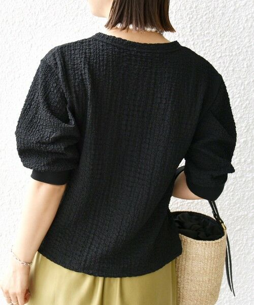 SHIPS / シップス カーディガン・ボレロ | 【WEB限定】〈手洗い可能〉バンピー シャーリング 5分袖 カーディガン | 詳細23