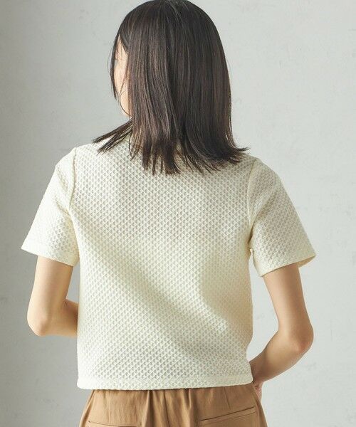 SHIPS / シップス ポロシャツ | 小泉里子コラボ:シャーリング ジャカード ポロ | 詳細10