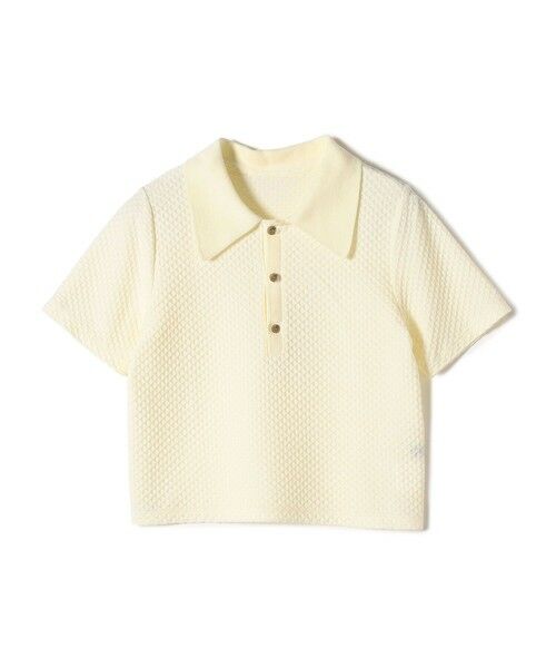 SHIPS / シップス ポロシャツ | 小泉里子コラボ:シャーリング ジャカード ポロ | 詳細12