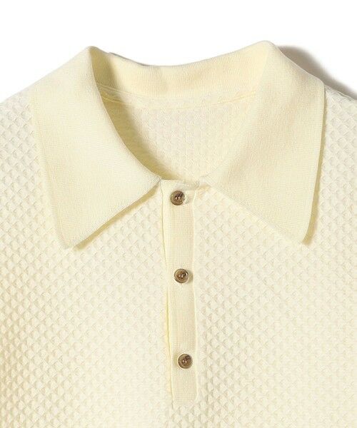 SHIPS / シップス ポロシャツ | 小泉里子コラボ:シャーリング ジャカード ポロ | 詳細13