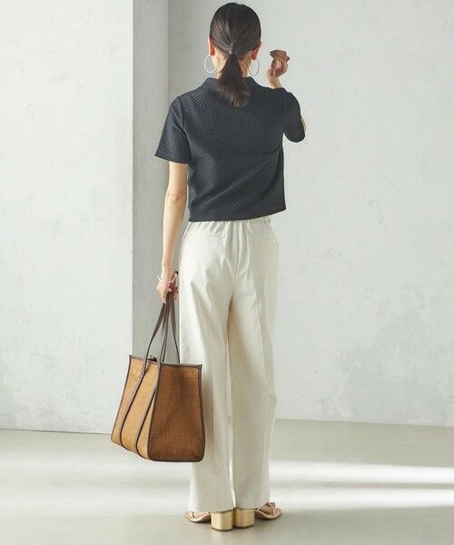 SHIPS / シップス ポロシャツ | 小泉里子コラボ:シャーリング ジャカード ポロ | 詳細21