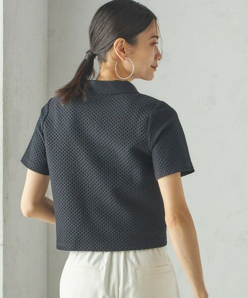 SHIPS / シップス ポロシャツ | 小泉里子コラボ:シャーリング ジャカード ポロ | 詳細27