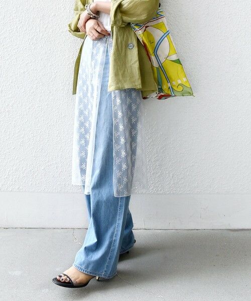 SHIPS / シップス Tシャツ | 【WEB限定】ラッセル レース ドッキング TEE | 詳細10